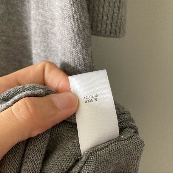 H By‎ Halston Gray Long Duster Cardigan Button Front XXS - Picture 6 of 6